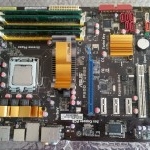 socket 775 chipset P45  Σετ μητρική-επεξεργαστής-μνήμες Asus P5QD  turbo μέ Q9300 @3.3Ghz και 6Gb RAM